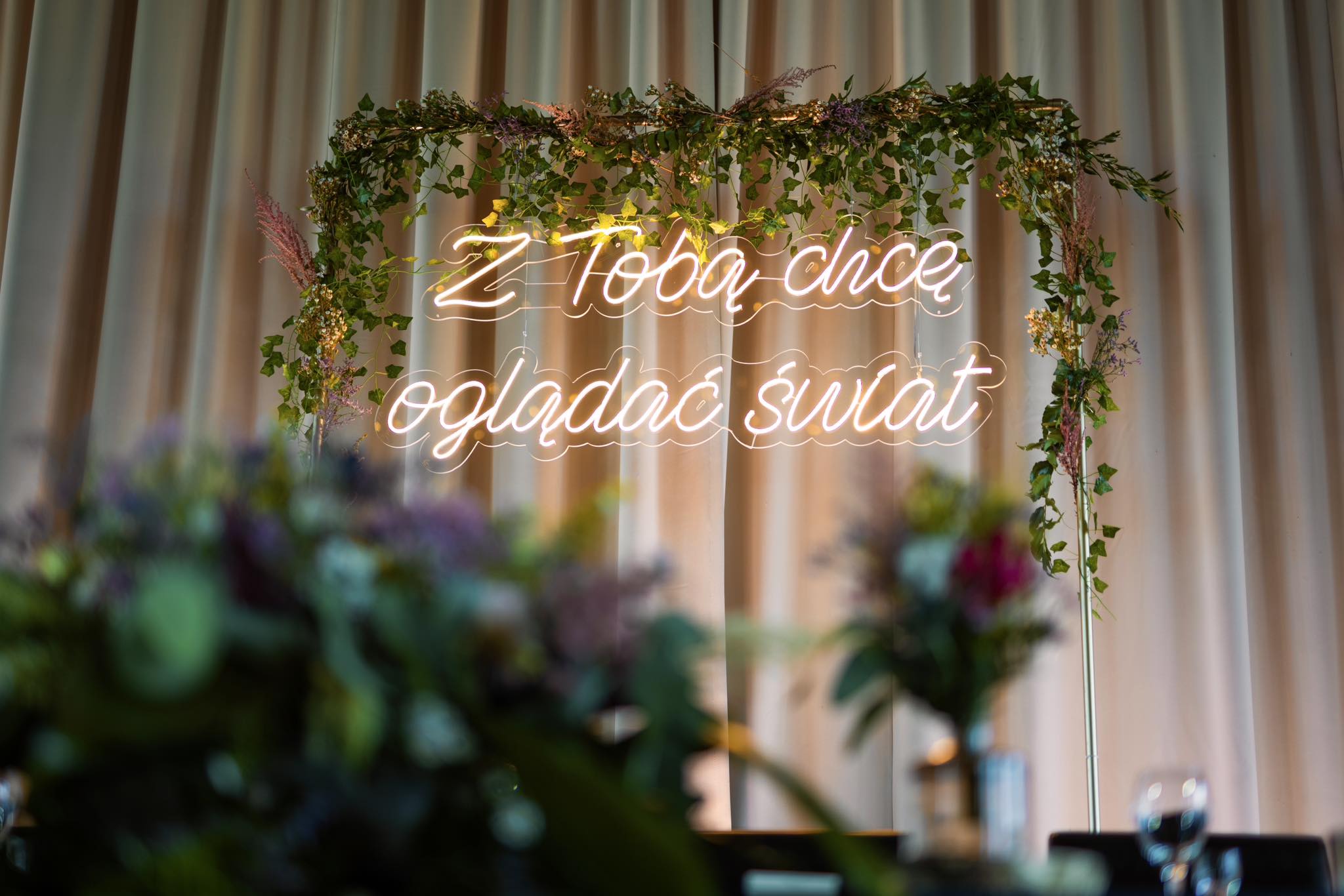 Napisy na wesele olsztyn iława lubawa Napis neonowy ledon neon na wesele