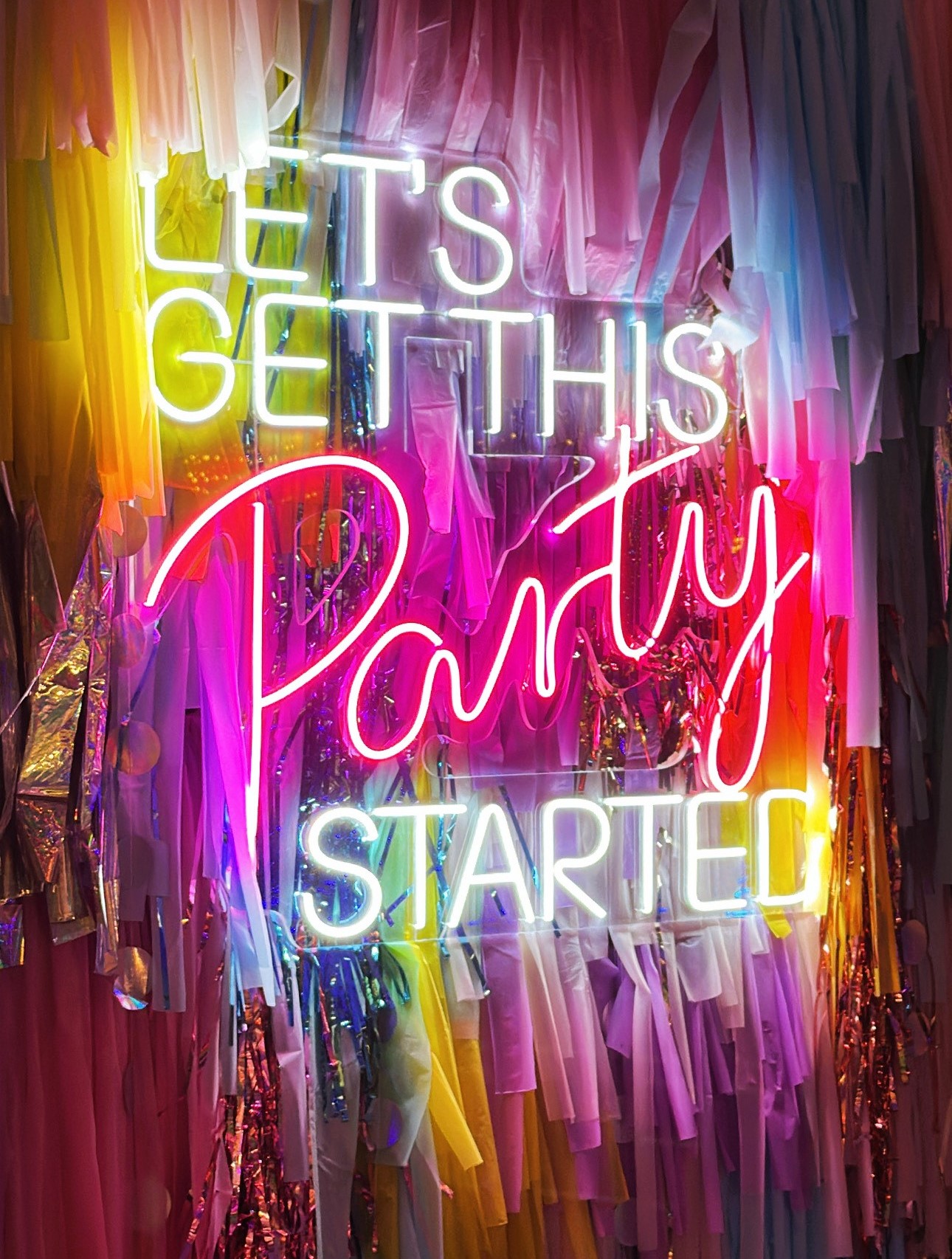 Neon Let's Get This Party Started
